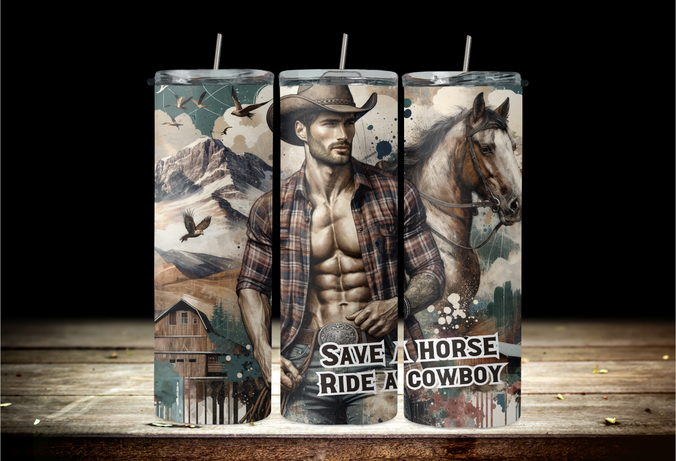 Save a horse ride a cowboy 2Face Graphics