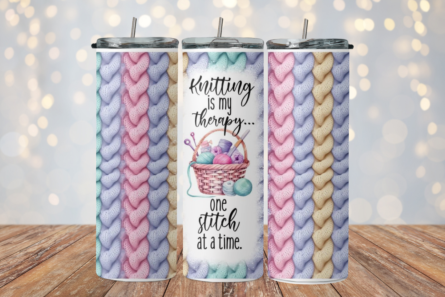 Knitting Is My Therapy 2Face Graphics