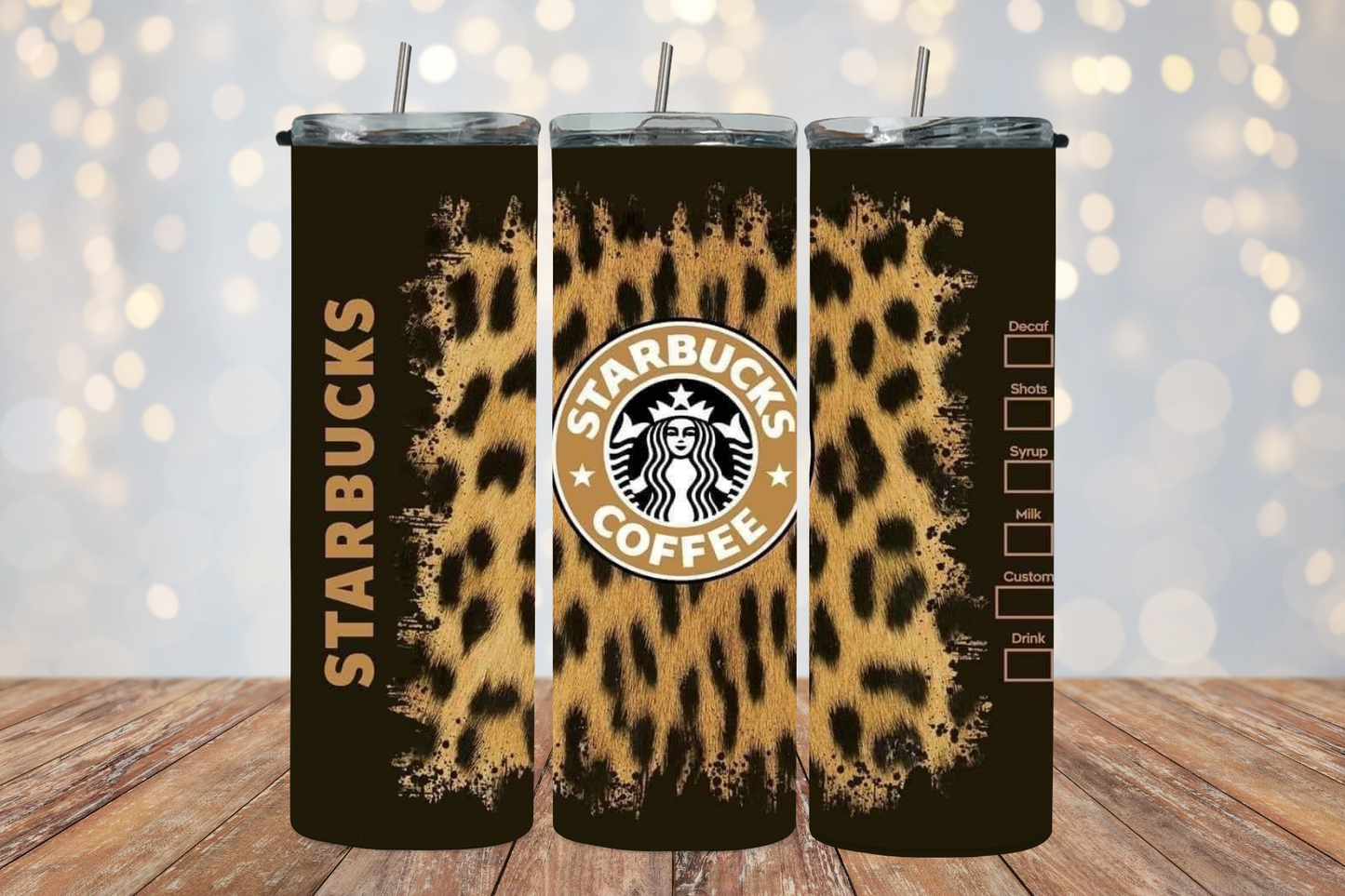 Starbucks Cheetah 2Face Graphics