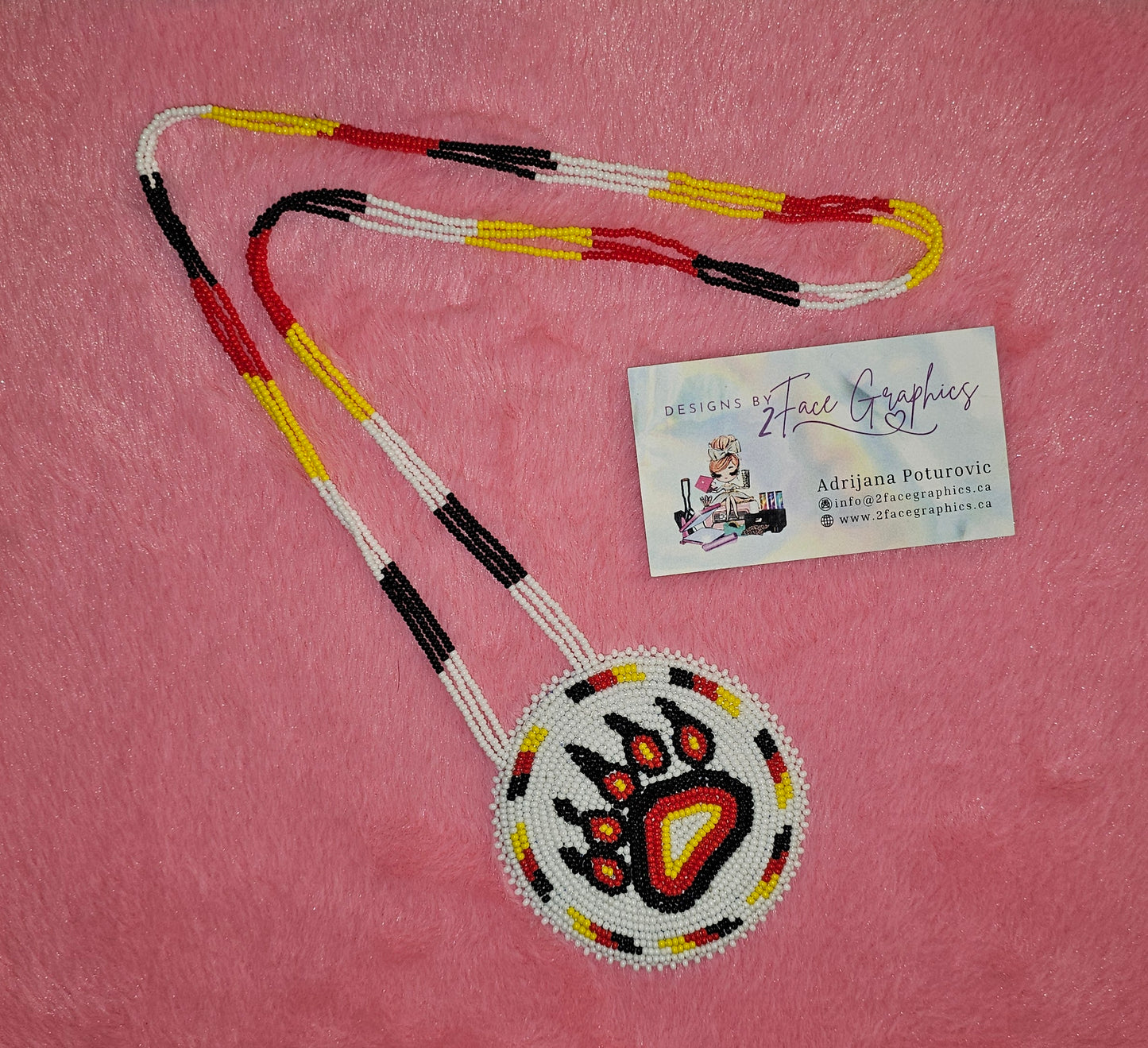 White Bearpaw medallion