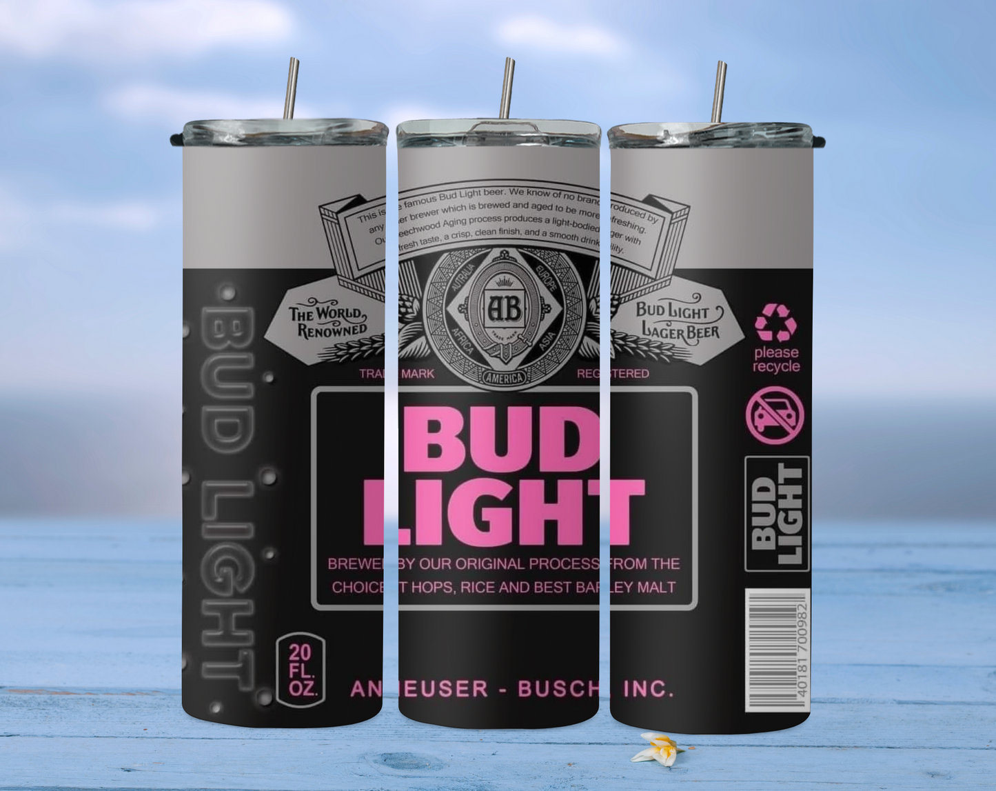 Bud light (pink) 2Face Graphics