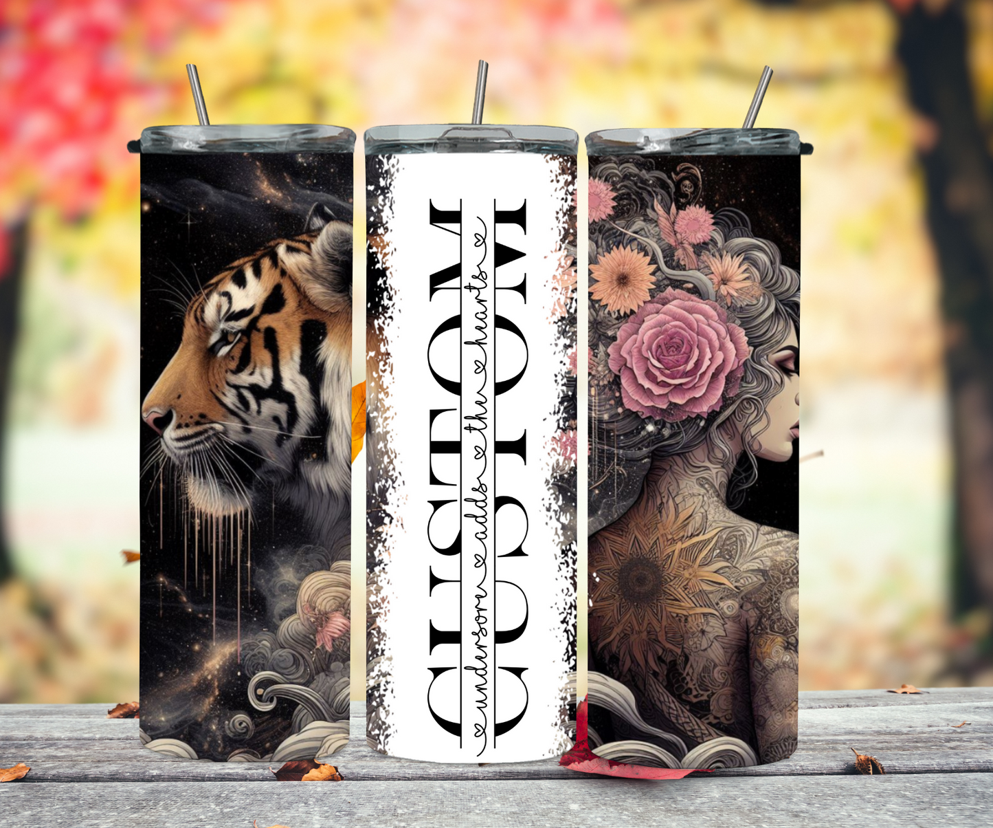 Girl with tiger 2Face Graphics