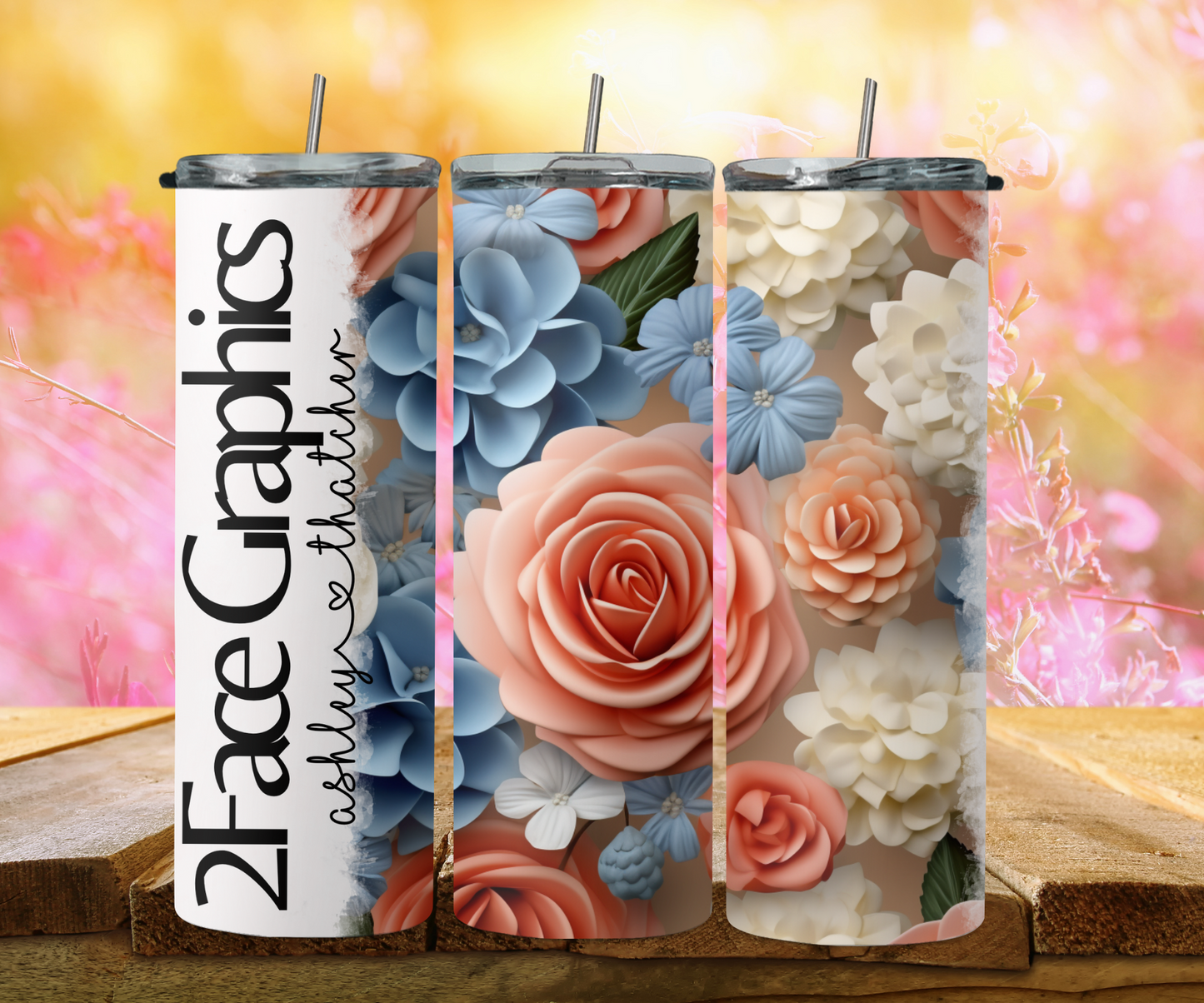 3D flower mix 2Face Graphics