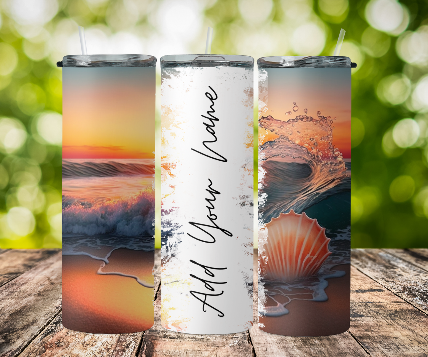 name- beach with shells 2Face Graphics