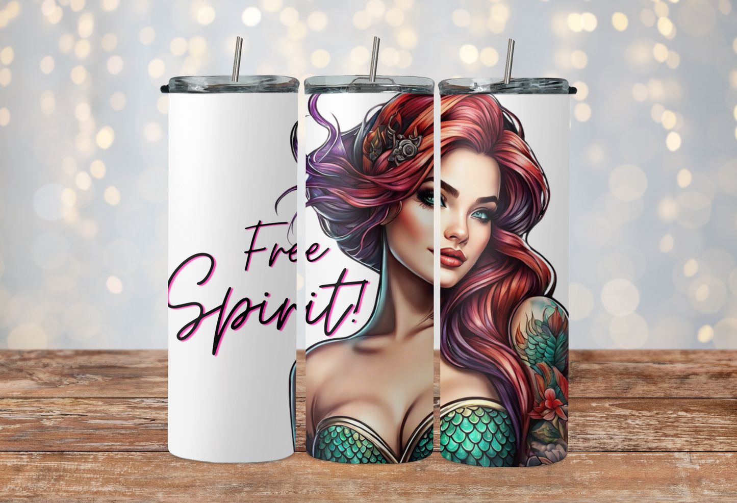 Free spirit beautiful mermaid