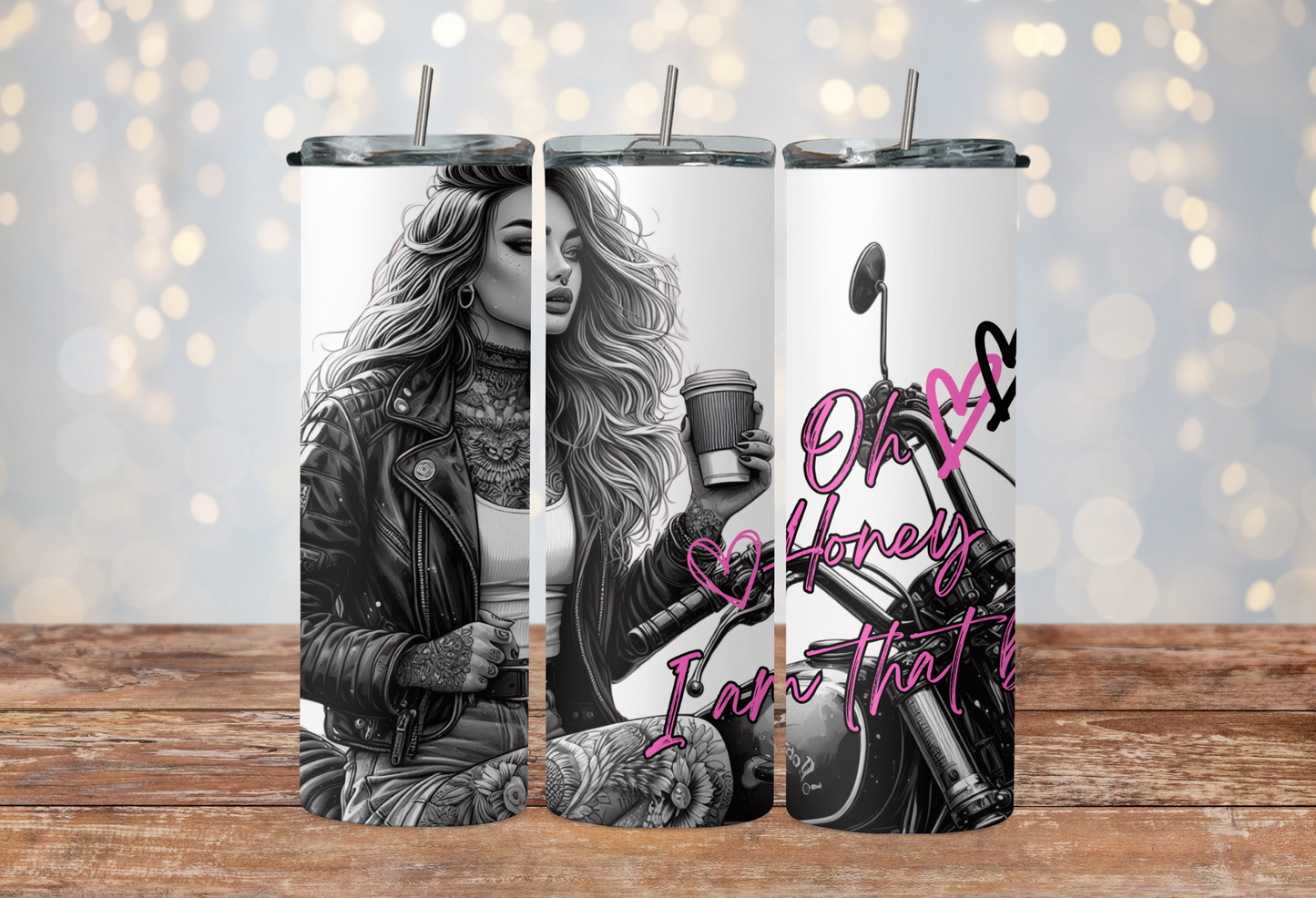 Black and white Oh honey i am that bitch 2Face Graphics
