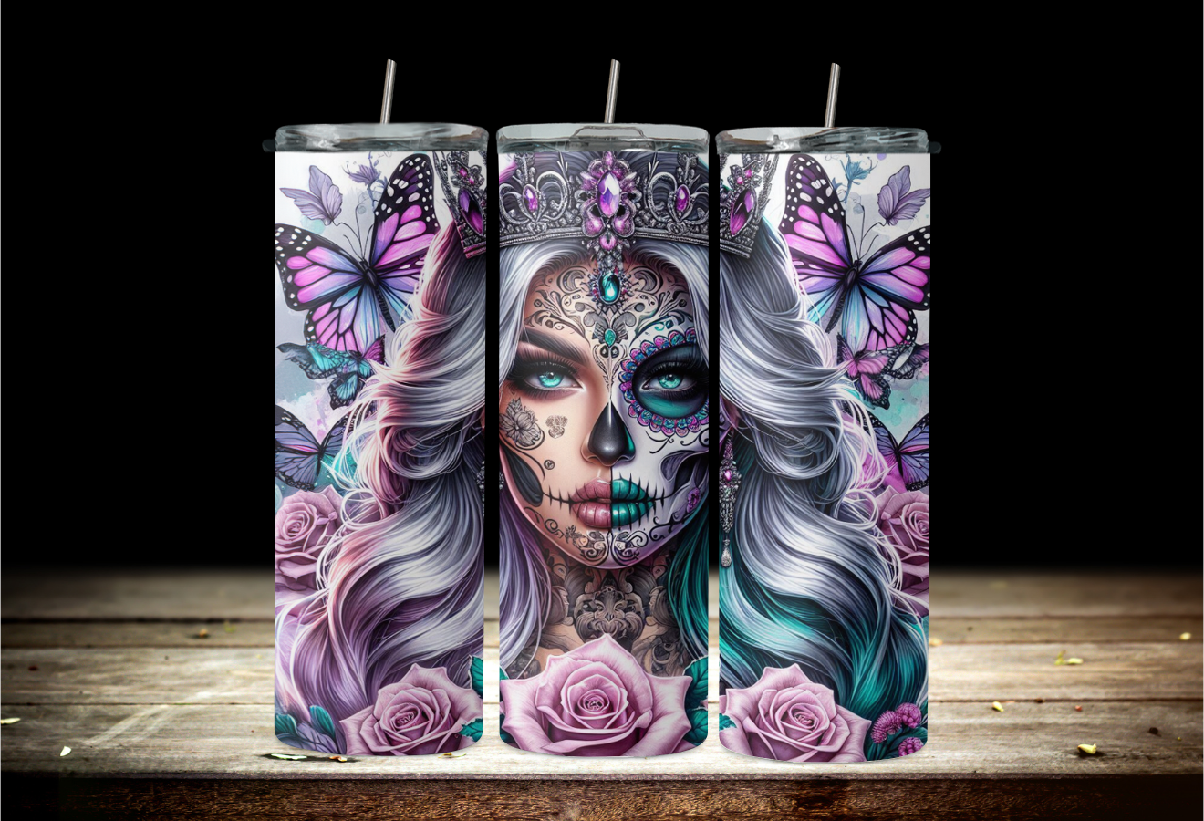 QUEEN blue and pink with crown 2Face Graphics