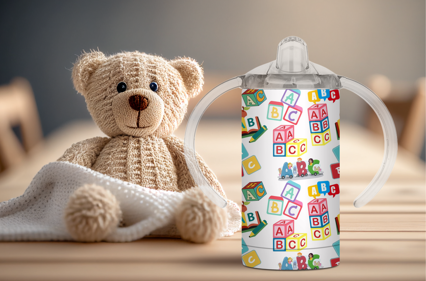 Alphabet Sippy Cup 2Face Graphics