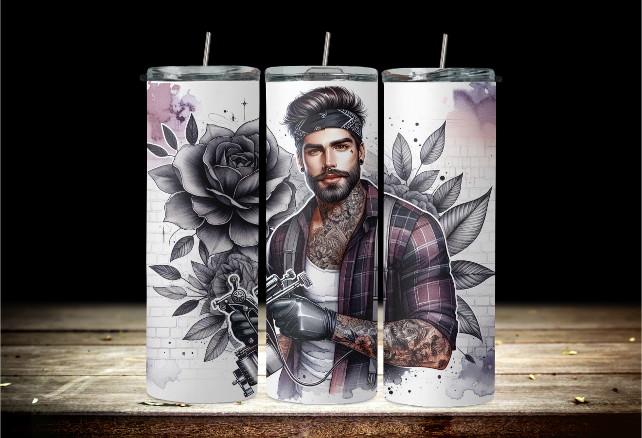 Tattoo Artist purple 2Face Graphics