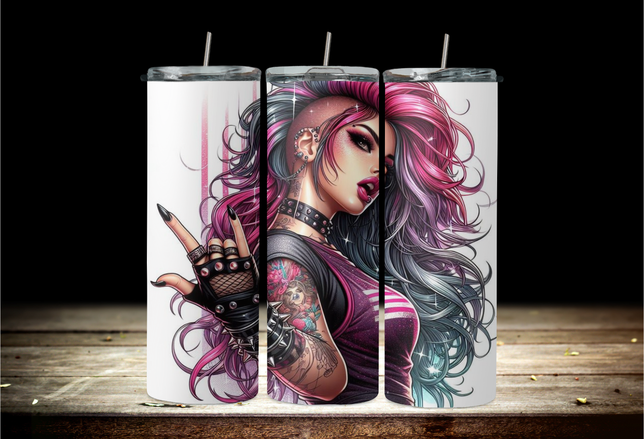 Rocker Chick 2Face Graphics