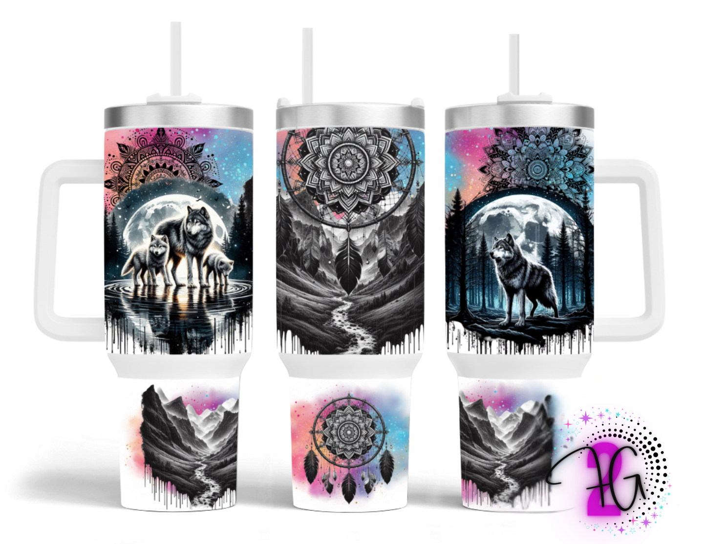Mama wolf pack 2Face Graphics