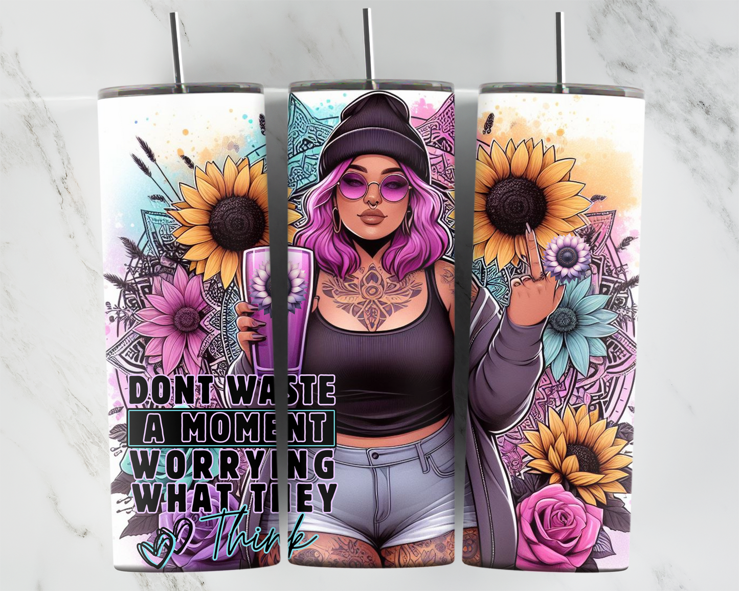 Plus Size Don't Waiste A Moment 2Face Graphics
