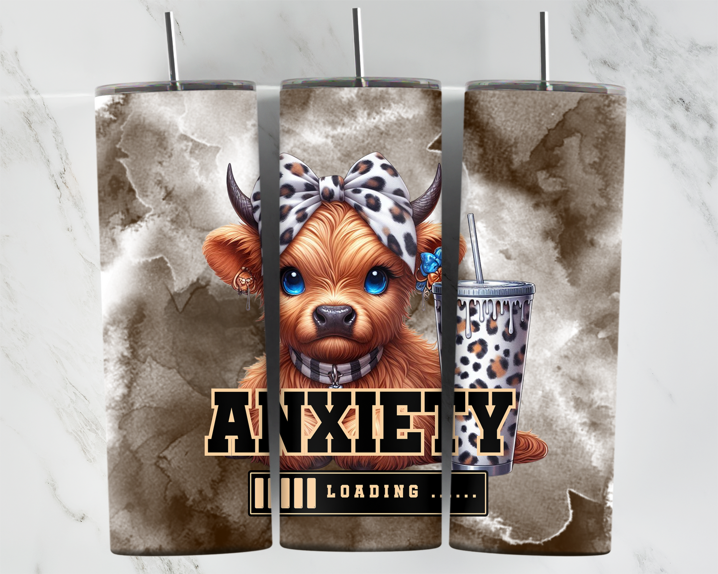 Highlandcow anxiety 2Face Graphics