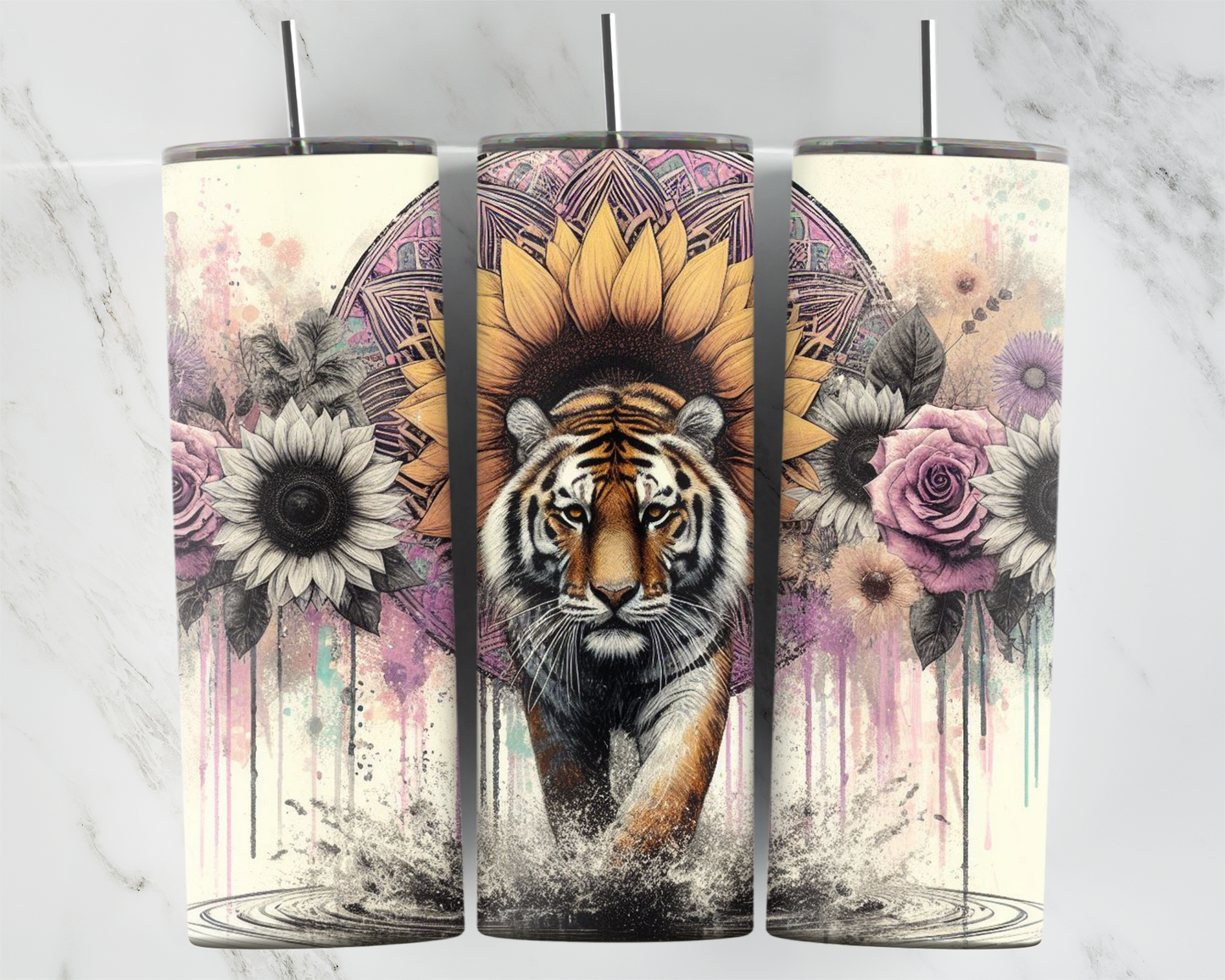 Mandala tiger 2Face Graphics