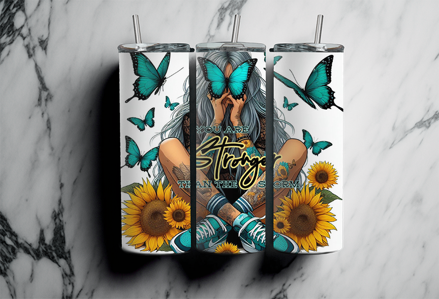 Stronger then the storm turquoise