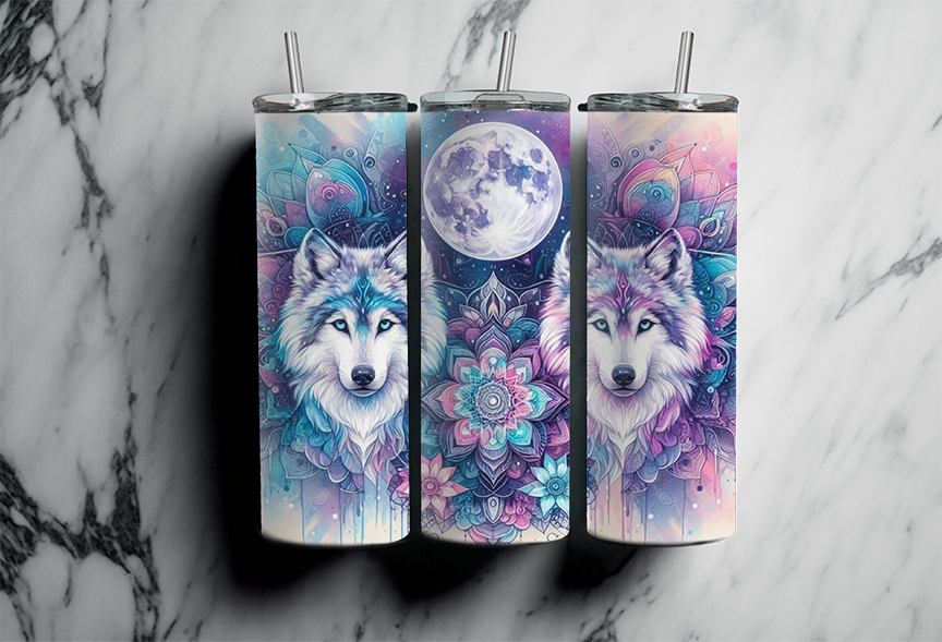 Male & Female Wolfs 2Face Graphics