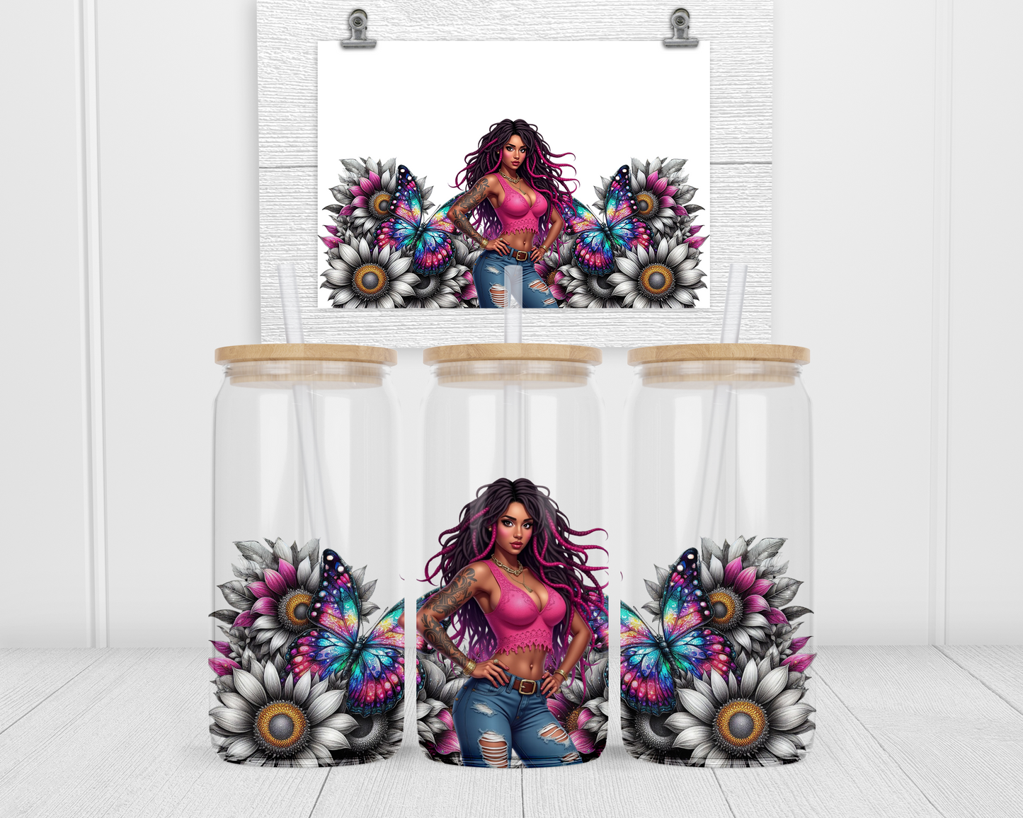 Tanned tattoo girl 2Face Graphics