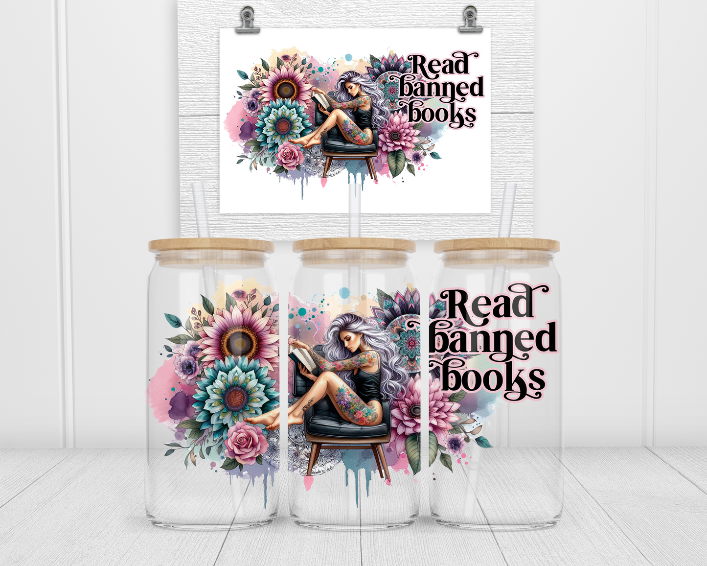 Reading banned books 2Face Graphics