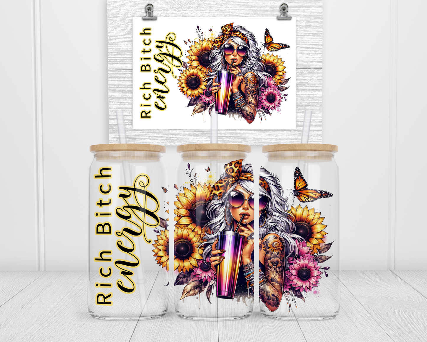 Rich B**ch energy 2Face Graphics