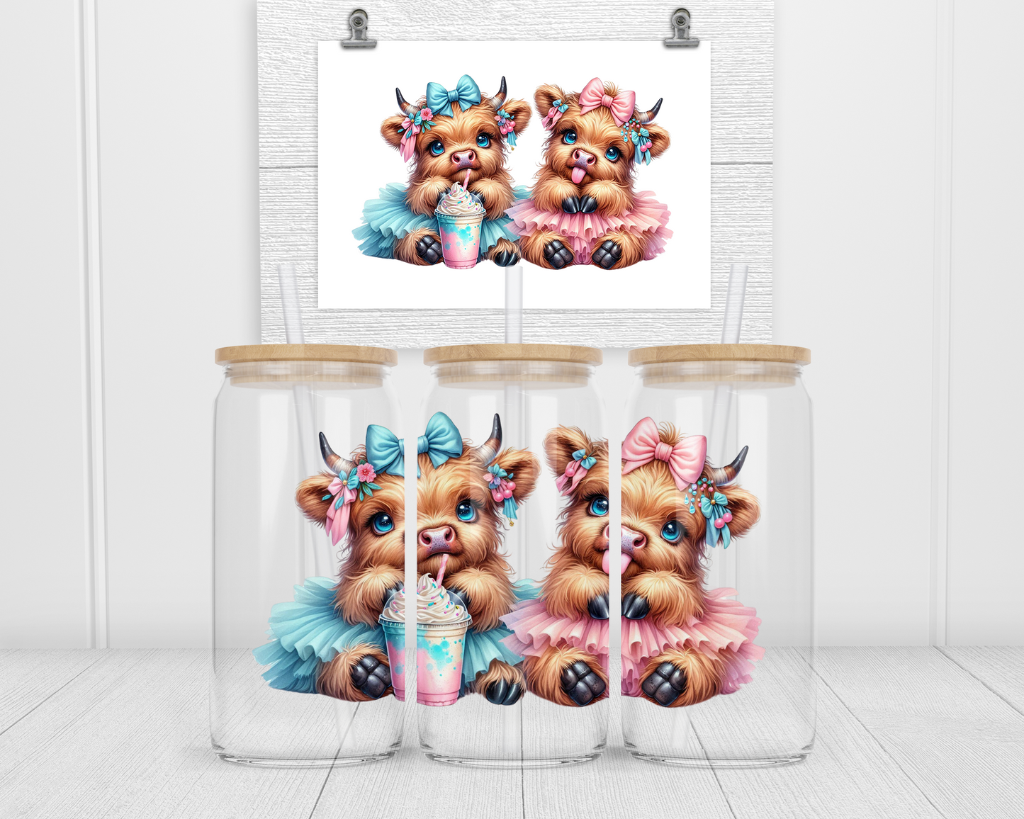 Highland Cow 2Face Graphics