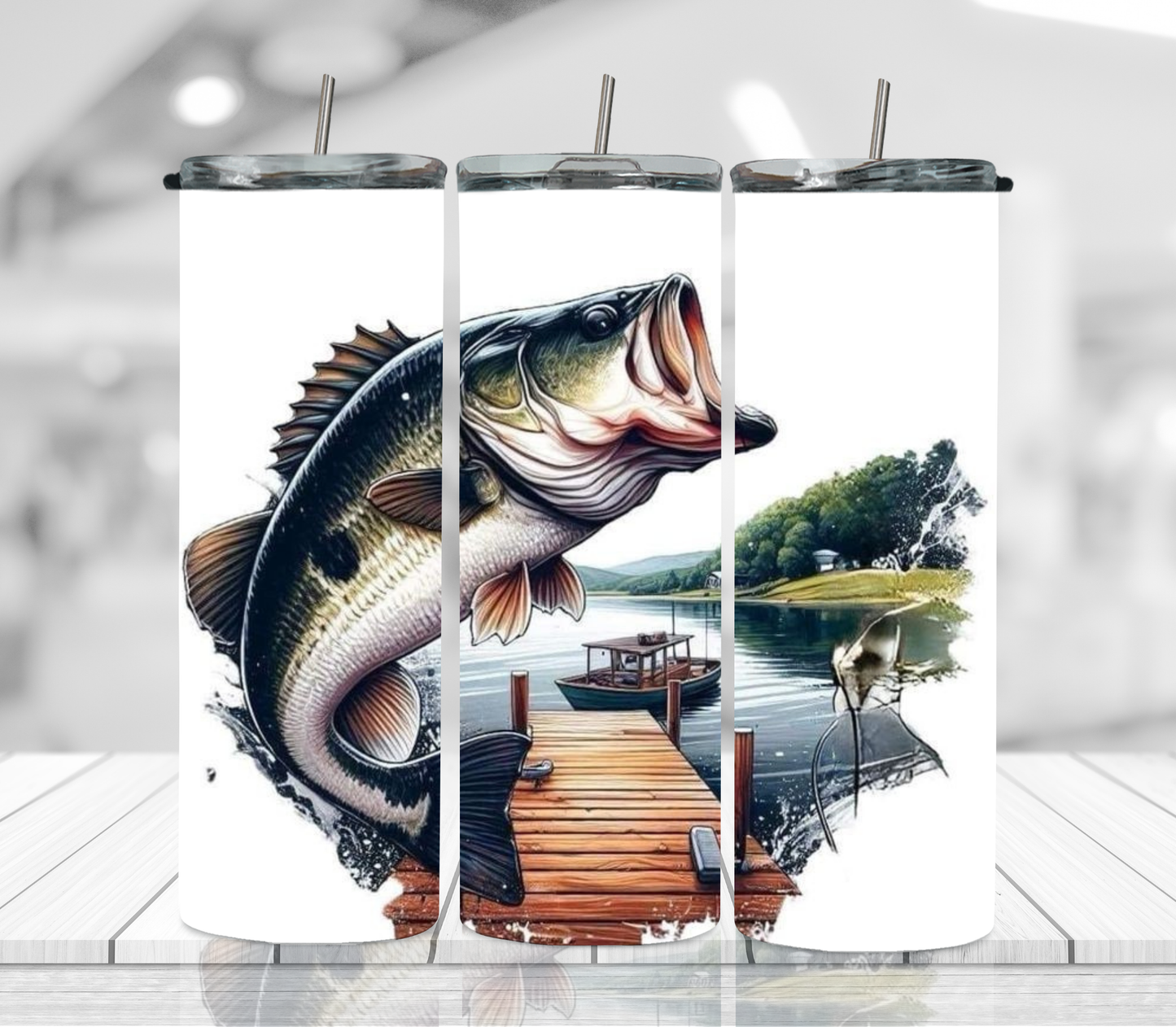 Bass camp fishing 2Face Graphics