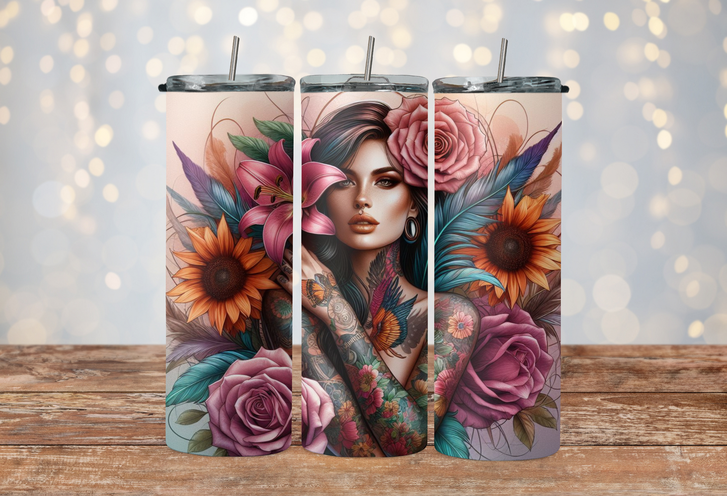 beautiful boho style girl 2Face Graphics