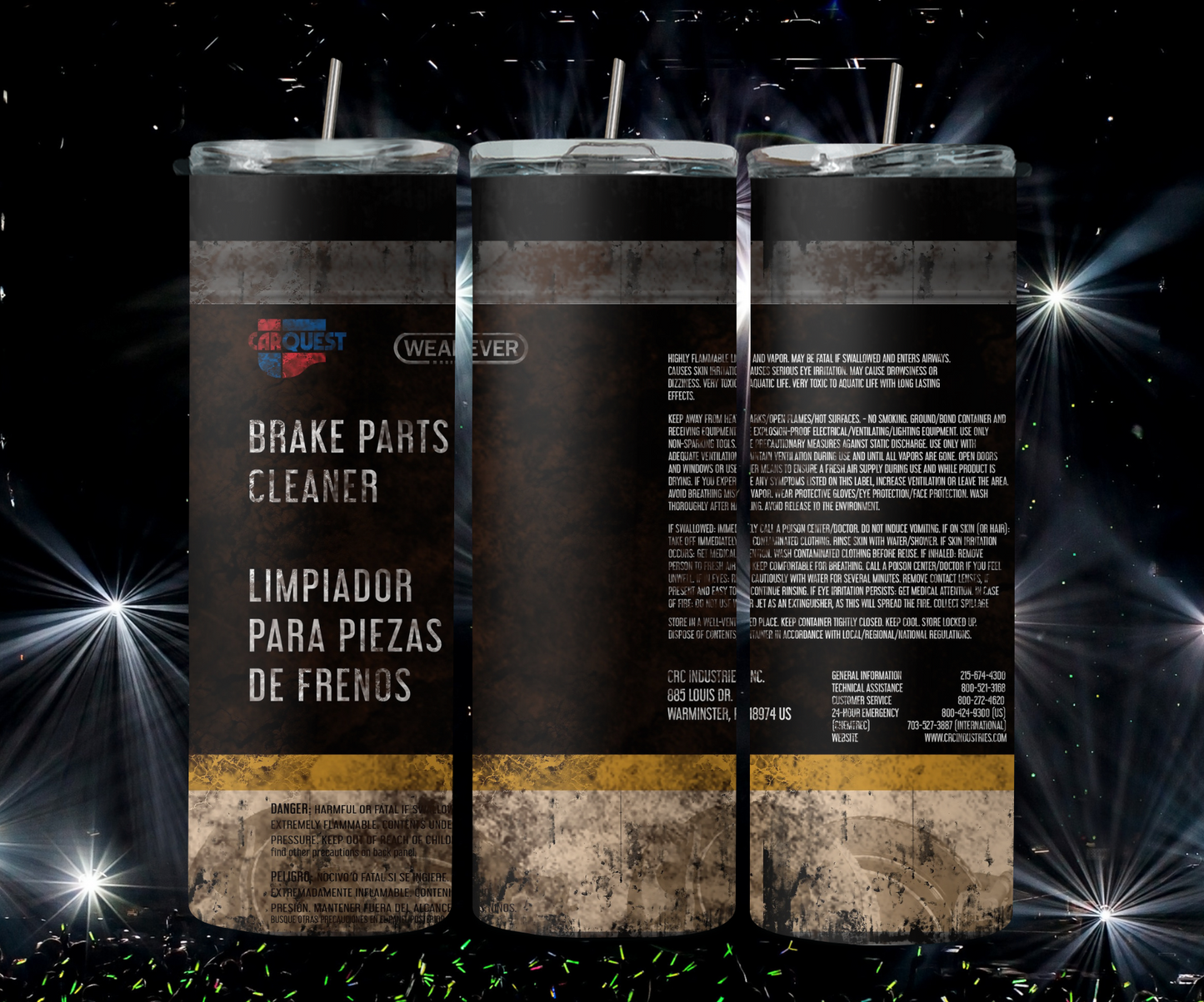 Carquest Brake Parts Cleaner 2Face Graphics