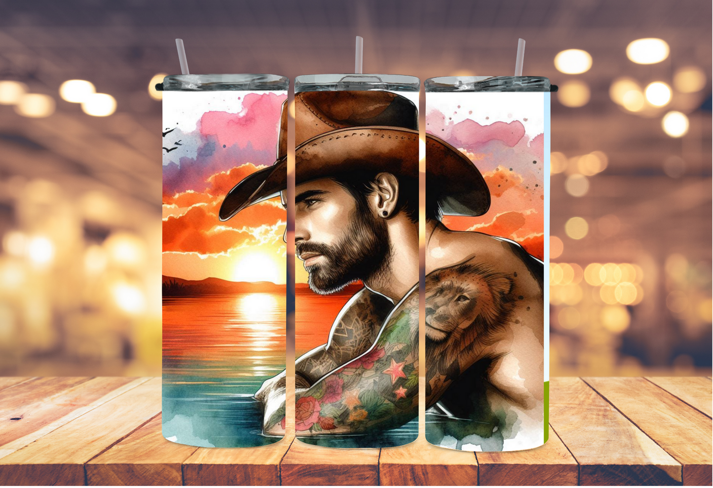 cowboy in the water 2Face Graphics