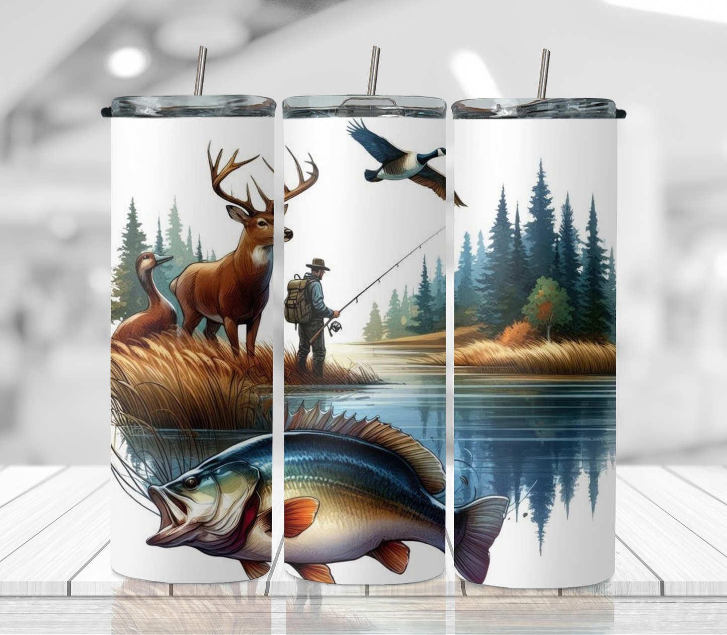 Fishing & Hunting 2Face Graphics