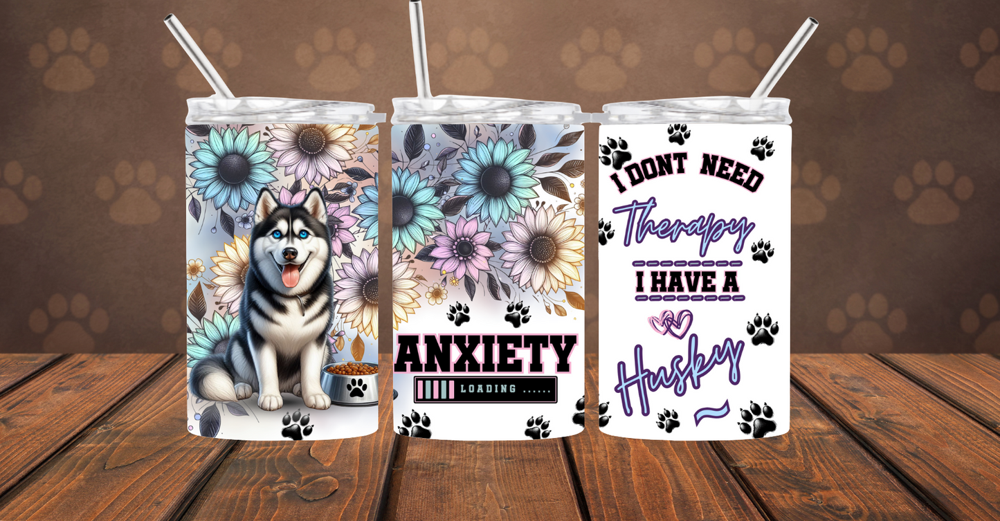 i dont need therapy i need a husky 2Face Graphics