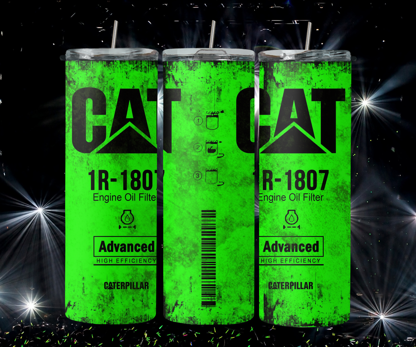 Dirty CAT Filter Lime Green 2Face Graphics