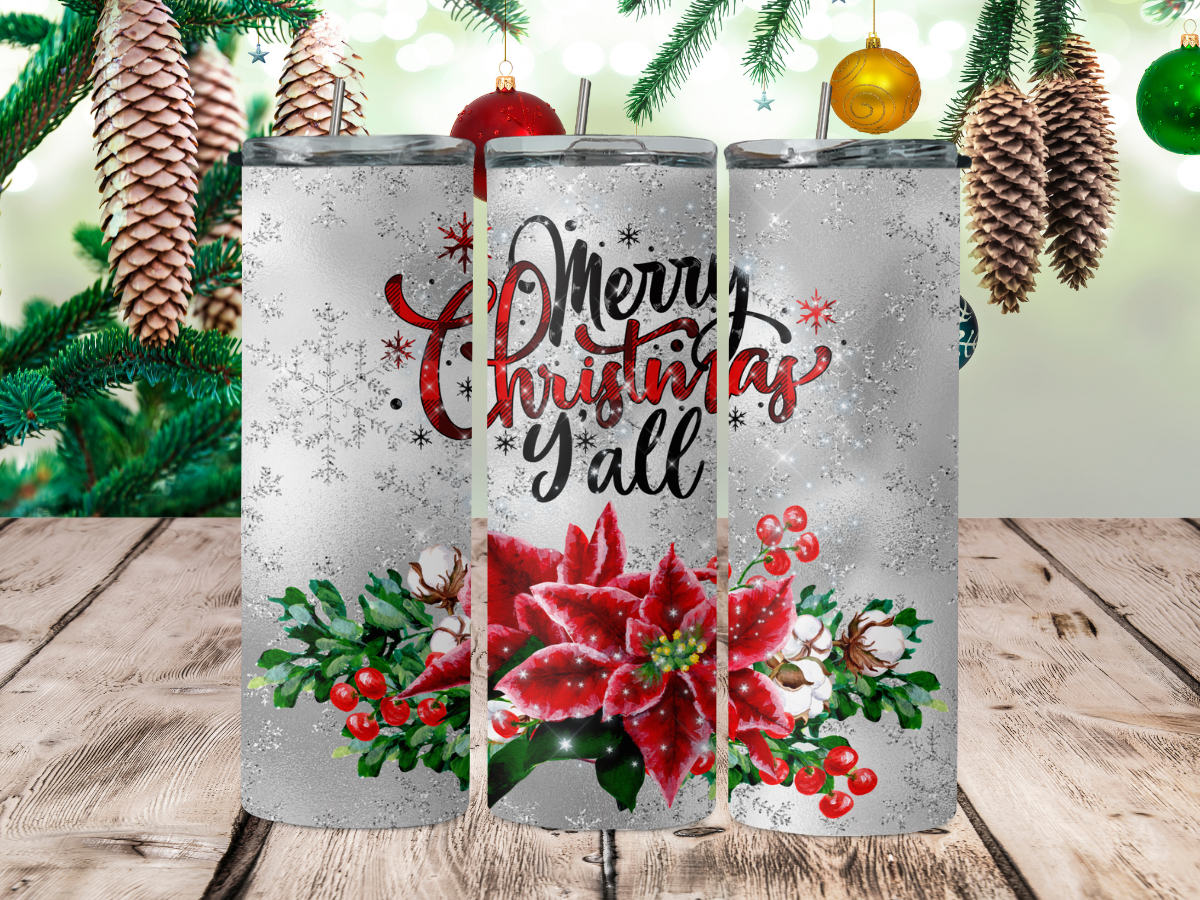 Merry Christmas Yall 2Face Graphics