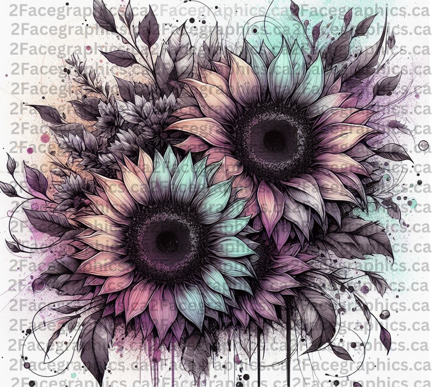 Sunflower WRAP 2Face Graphics