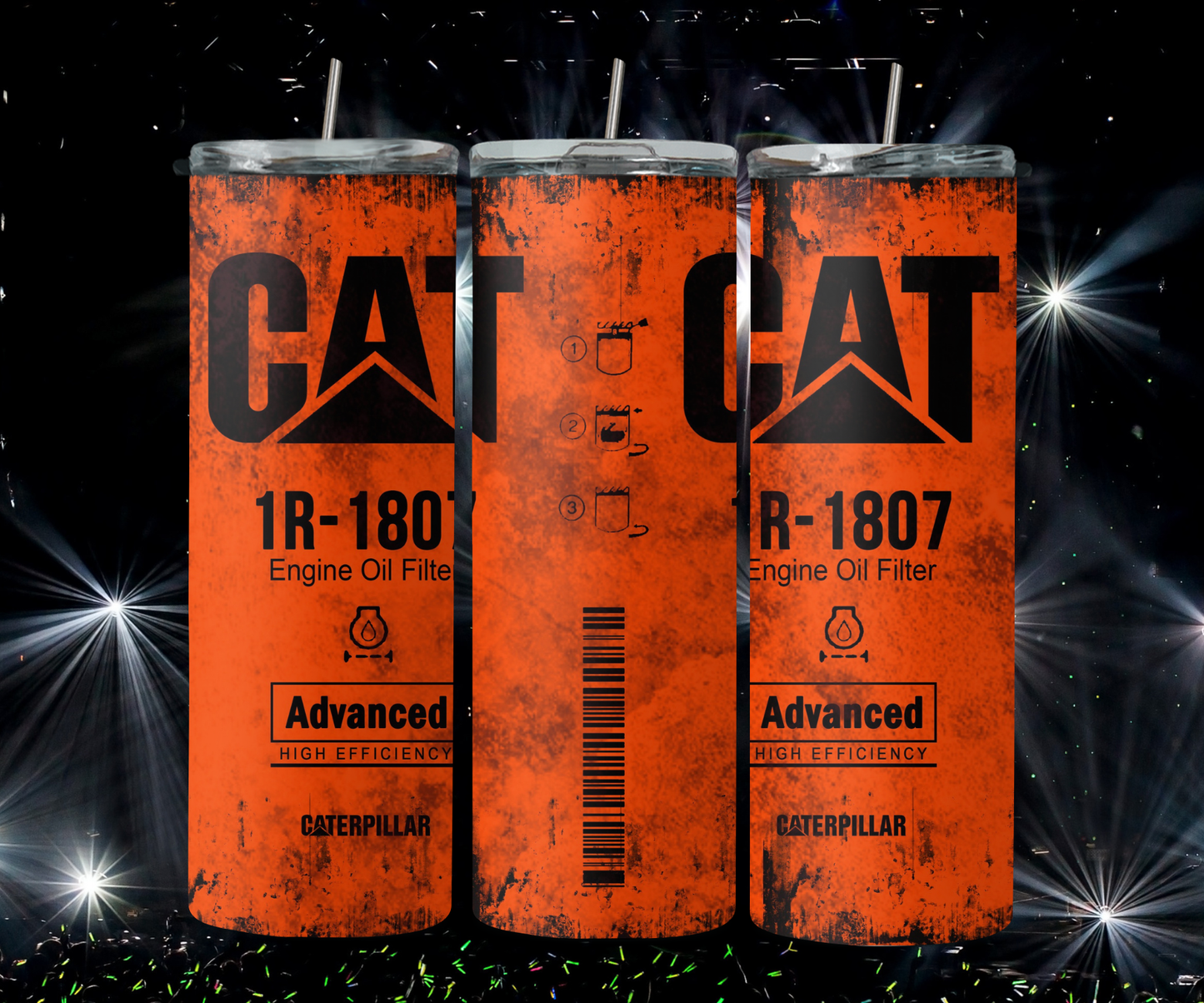 Dirty CAT Filter Orange 2Face Graphics