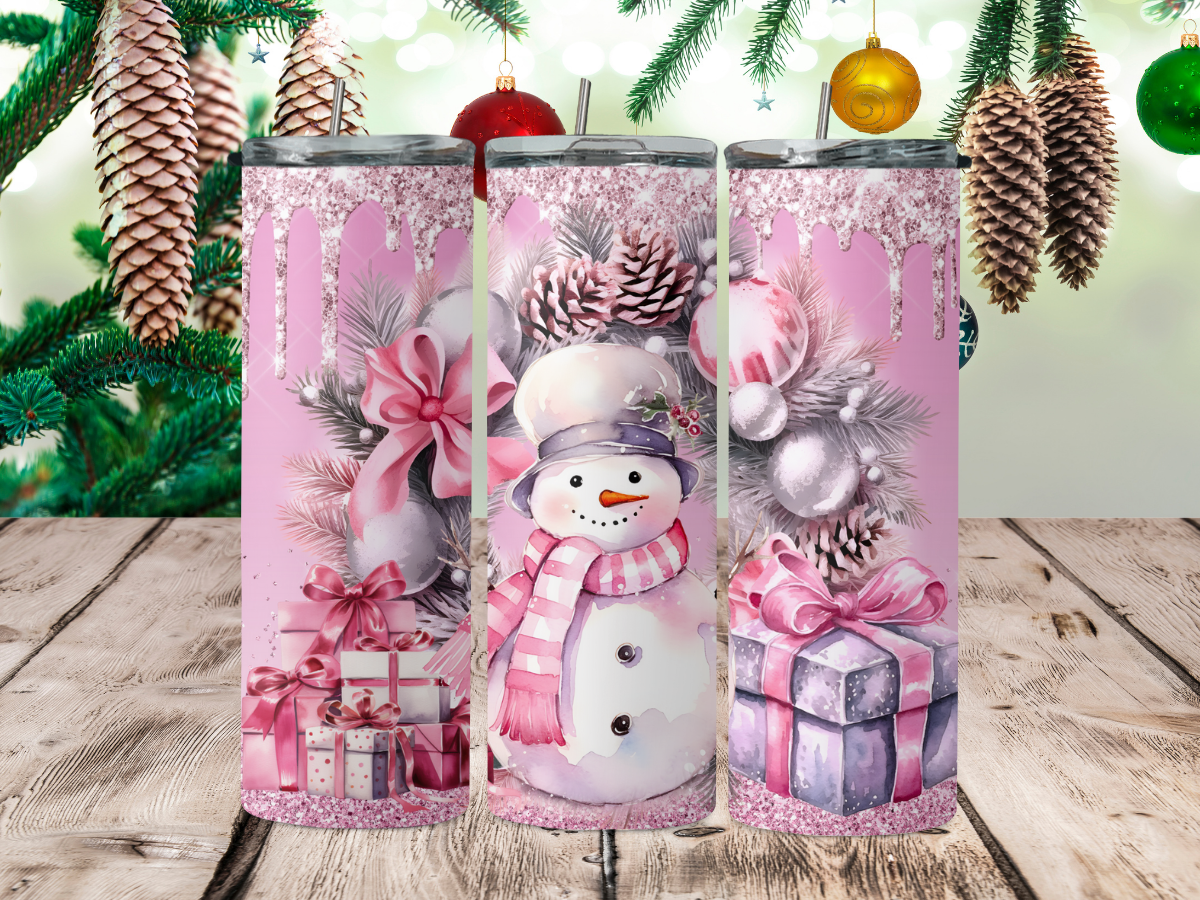 Pink snowman 2Face Graphics