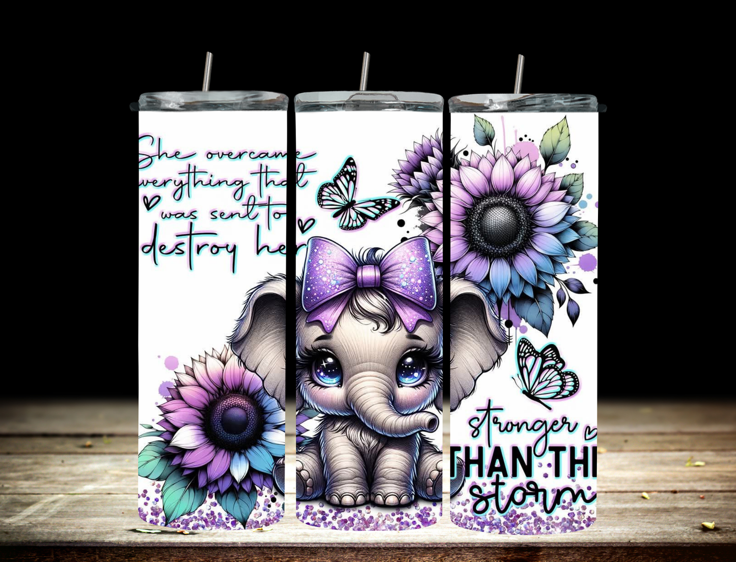 baby purple elephant