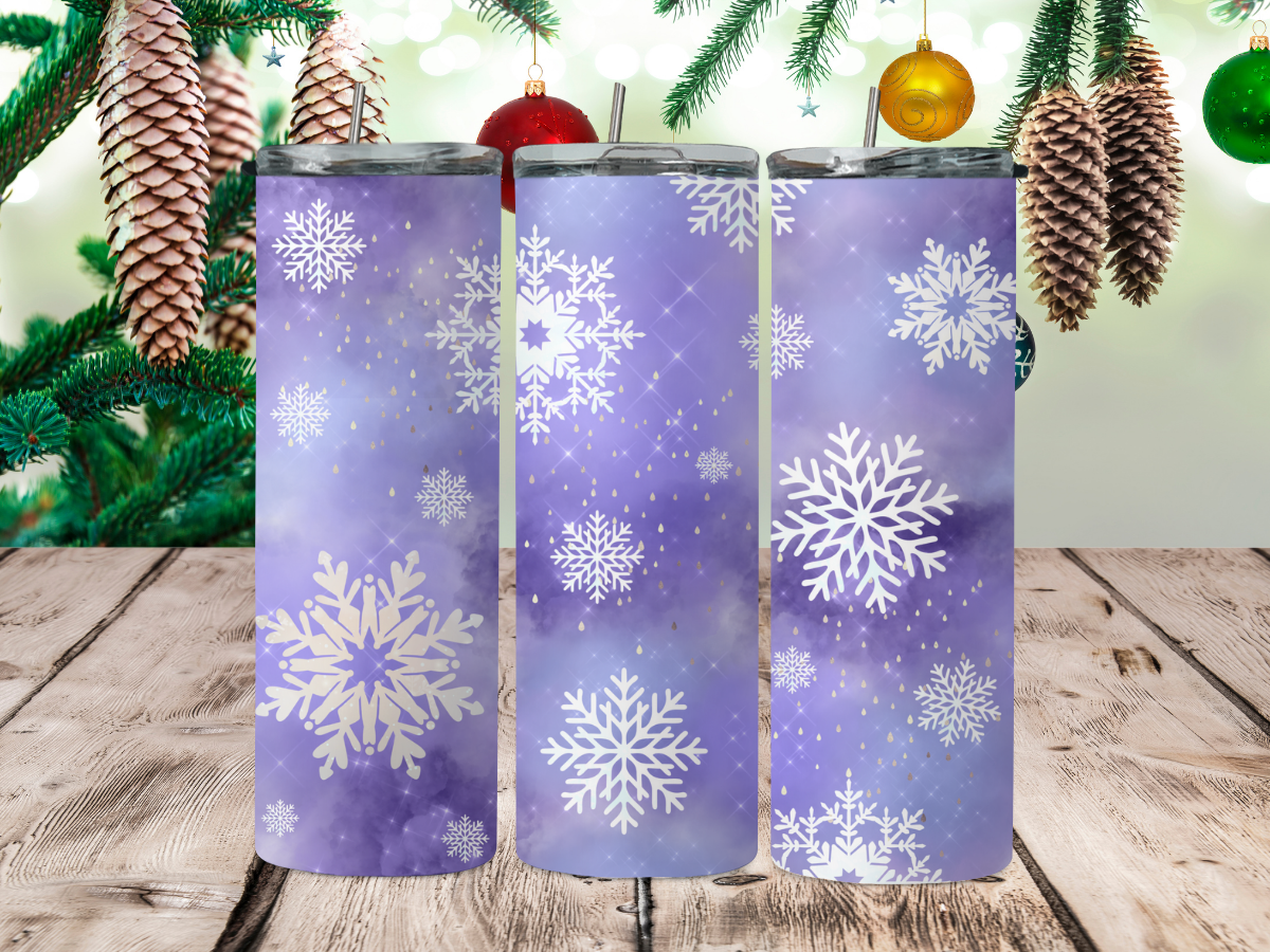 Purple snowflake 2Face Graphics