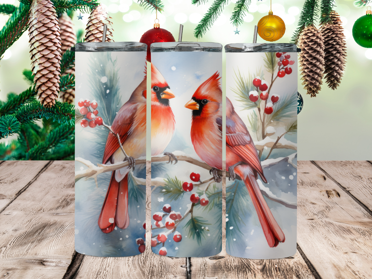 Christmas Cardinals 2Face Graphics