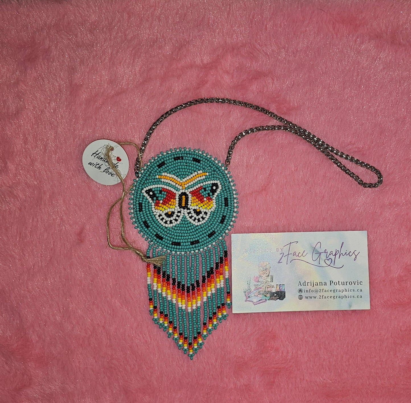 Rear view butterfly medicine medallion 2Face Graphics