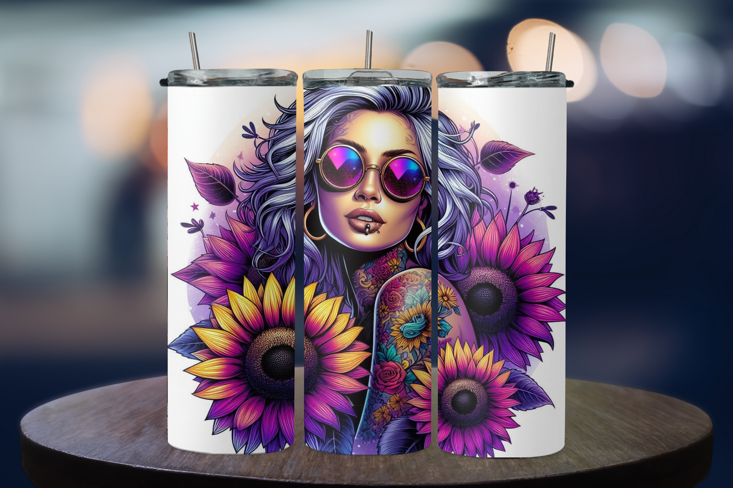 Sunflower sunglasses girl