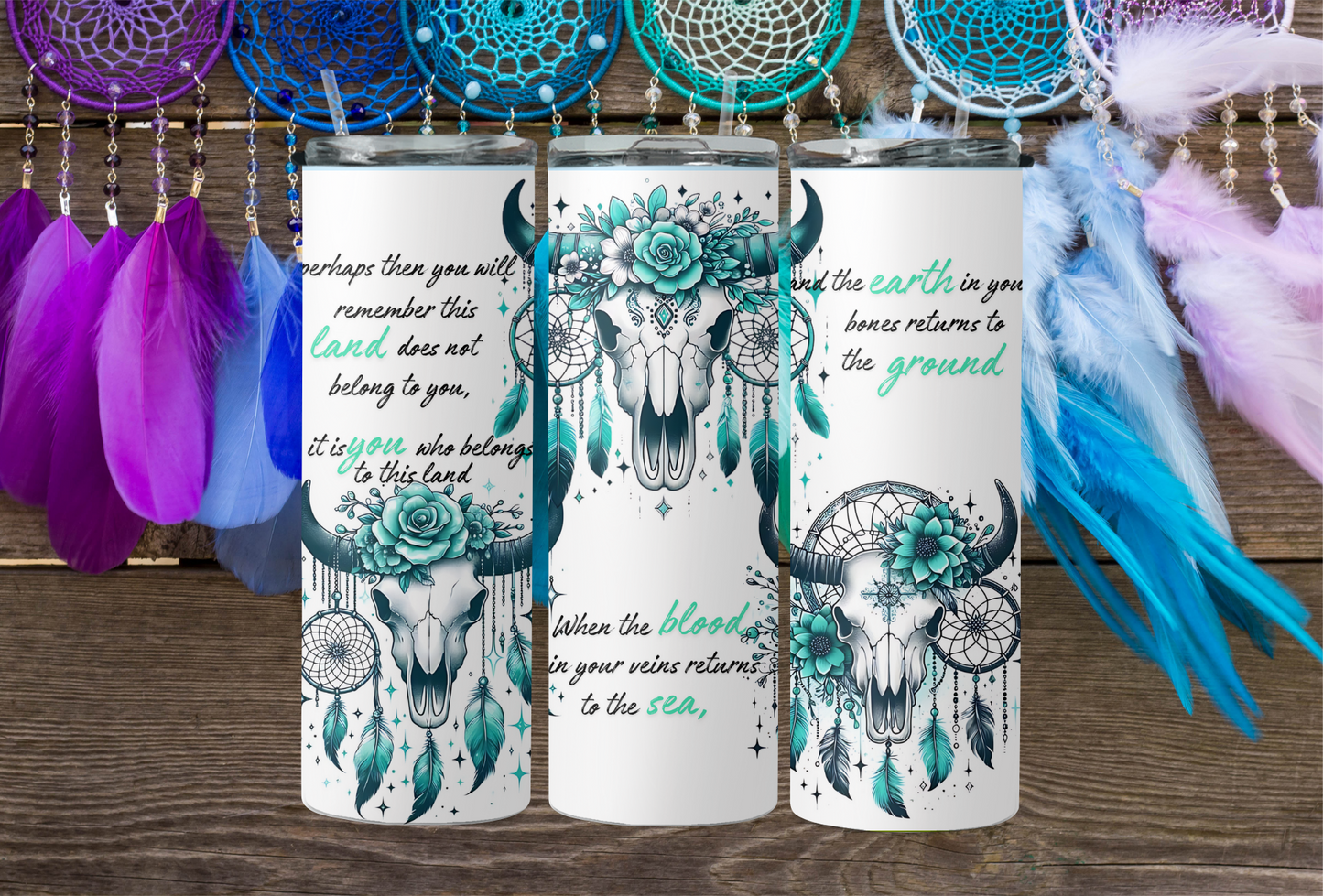 Native Saying With Skulls 2Face Graphics