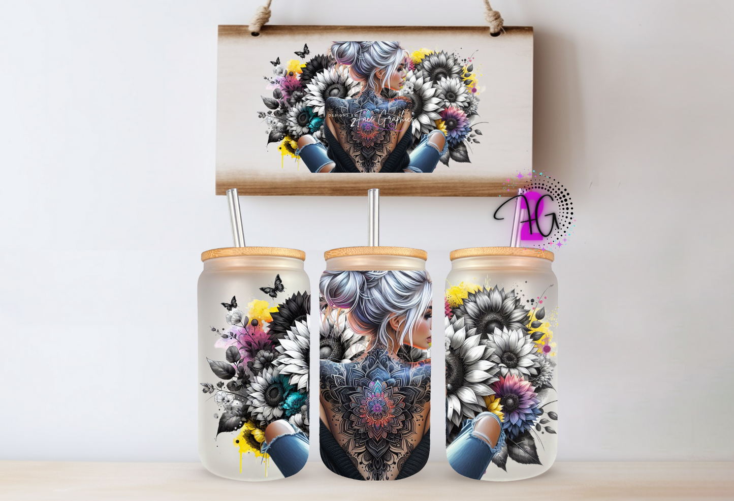 Vibrant flowers 2Face Graphics