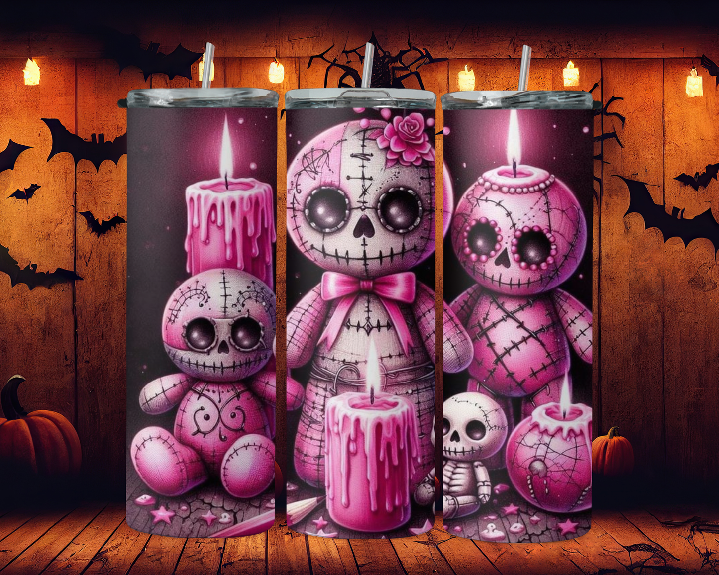 Pink voodoo dolls