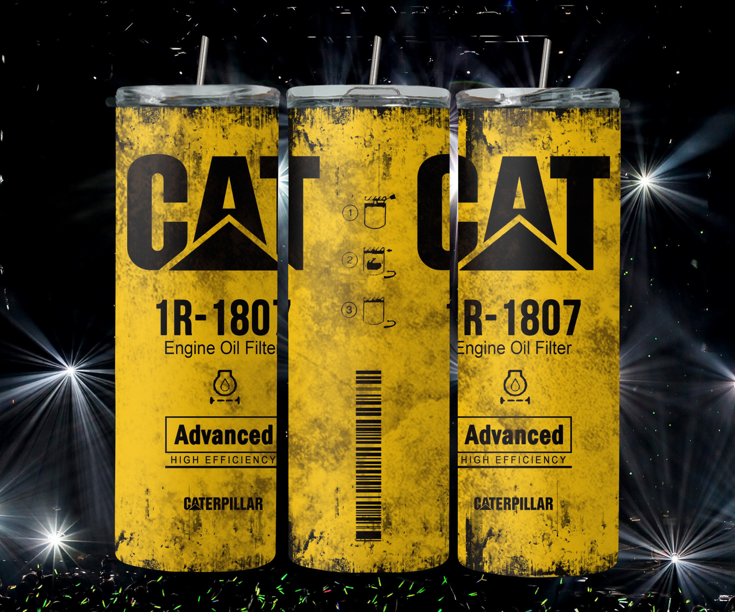 Dirty CAT Filter Yellow 2Face Graphics