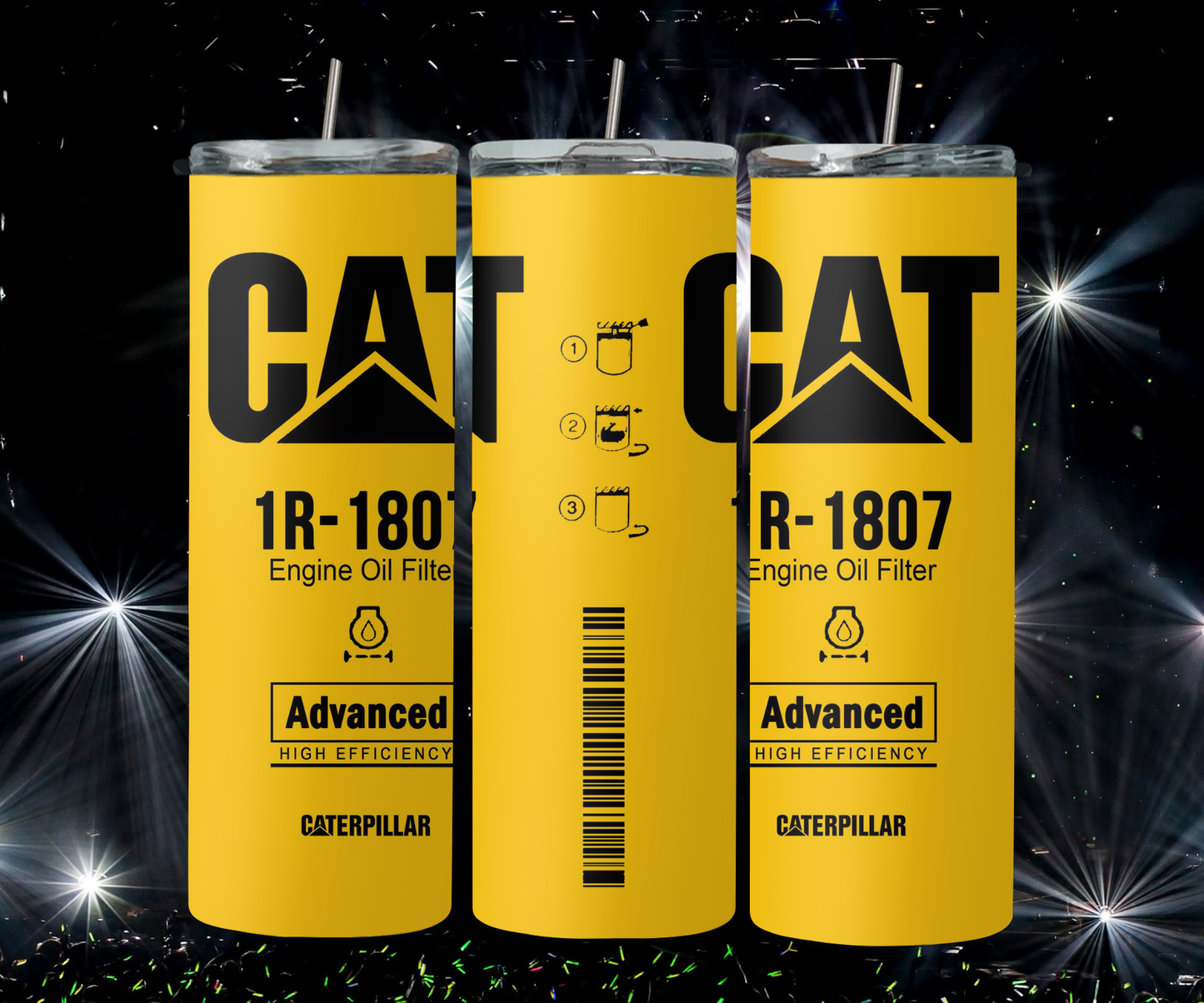 Clean CAT Filter Yellow 2Face Graphics