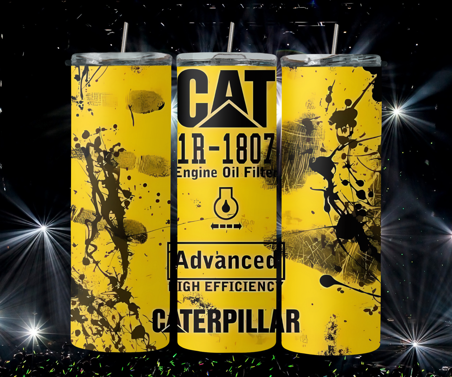 Dirty CAT Filter Yellow Splat 2Face Graphics