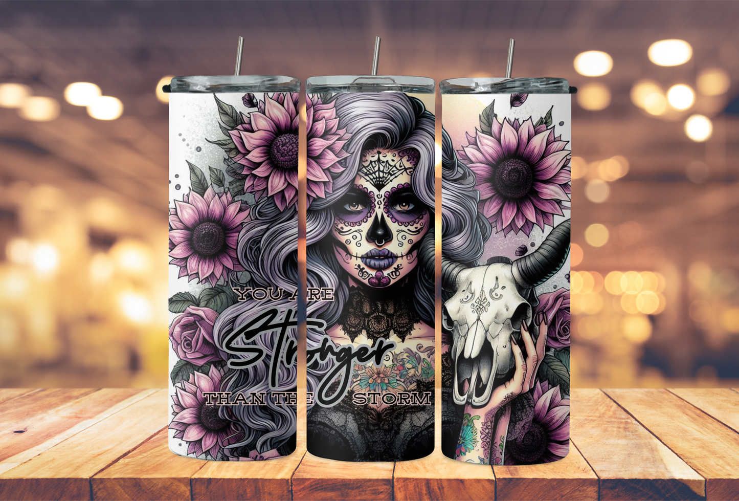 i am stronger then the storm PINK PURPLE