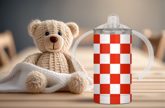 Croatia Checkers Sippy Cup