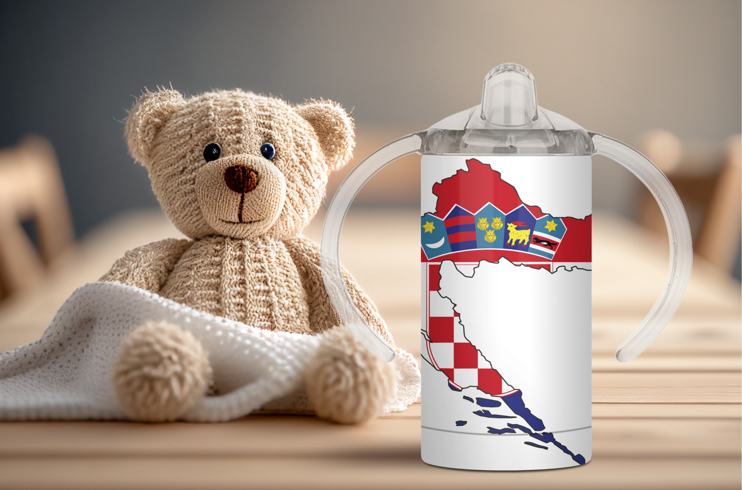 Croatia Map Sippy Cup