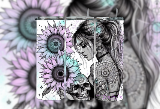 Sunflower Skull Candy Girl